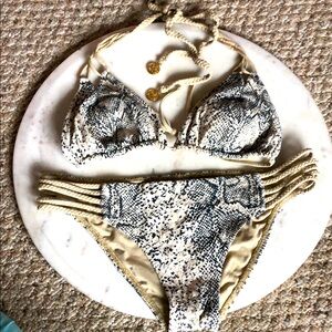😎 Luli Fama 🐍 Snake Print Bikini Set